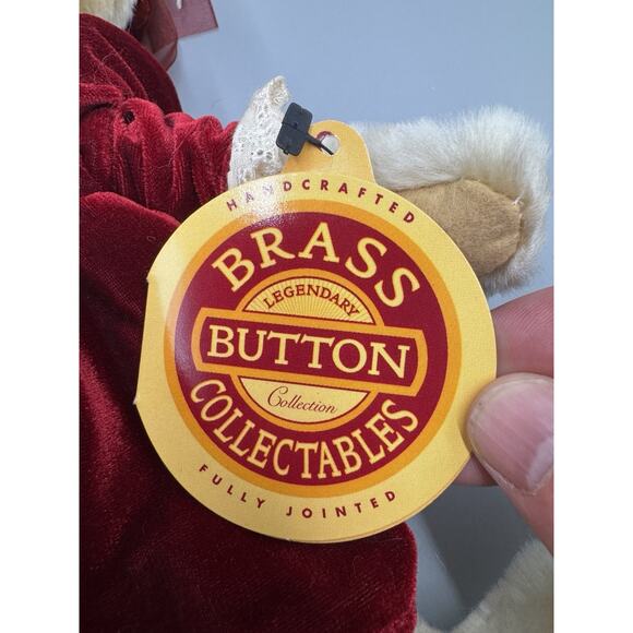 Brass Button Bears Pearl The Bear of Wealth 11” Fully Jointed - Picture 8 of 11